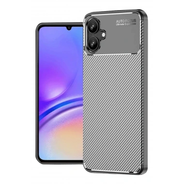 Mey İthalat®  Samsung Galaxy A06 Kılıf Auto Focus Karbon Kapak - Gri