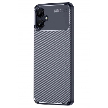 Mey İthalat®  Samsung Galaxy A06 Kılıf Auto Focus Karbon Kapak - Lacivert