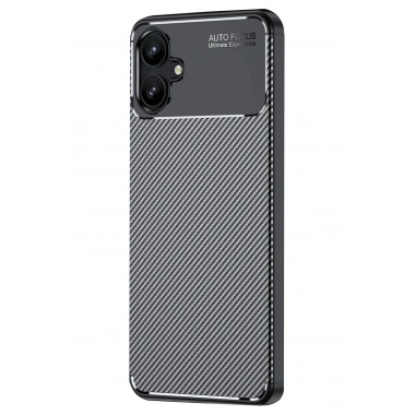 Mey İthalat®  Samsung Galaxy A06 Kılıf Auto Focus Karbon Kapak - Siyah