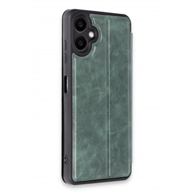 Mey İthalat® Samsung Galaxy A06 Kılıf Flip Cover - Koyu Yeşil
