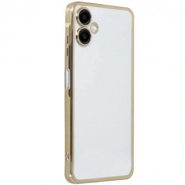 Mey İthalat®  Samsung Galaxy A06 Kılıf  Lensli Silikon - Gold