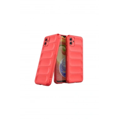 Mey İthalat®  Samsung Galaxy A06 Kılıf Optimum Silikon - Kırmızı