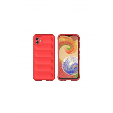 Mey İthalat®  Samsung Galaxy A06 Kılıf Optimum Silikon - Kırmızı