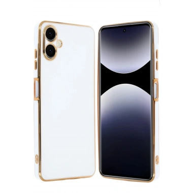 Mey İthalat®  Samsung Galaxy A06 Kılıf Volet Silikon - Beyaz