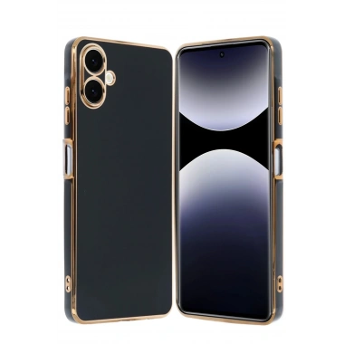 Mey İthalat®  Samsung Galaxy A06 Kılıf Volet Silikon - Siyah