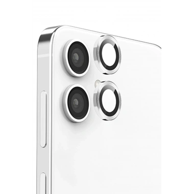 Mey İthalat® Samsung Galaxy A06 Raze Metal Kamera Lens - Gümüş