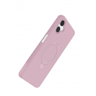 Mey İthalat®  Samsung Galaxy A06 Regal Magsafe Standlı Kapak - Açık Pembe