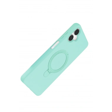 Mey İthalat®  Samsung Galaxy A06 Regal Magsafe Standlı Kapak - Su Yeşili