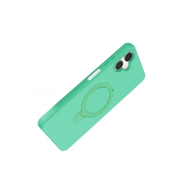 Mey İthalat®  Samsung Galaxy A06 Regal Magsafe Standlı Kapak - Yeşil