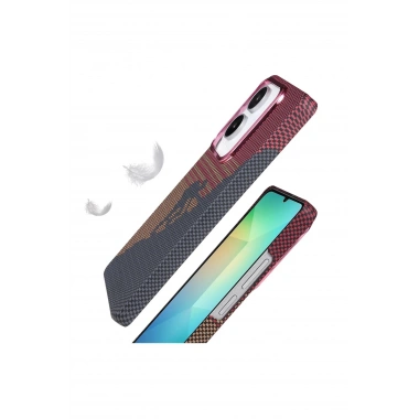 Mey İthalat®  Samsung Galaxy A06 Vega Magsafe Kapak - Çöl Titanyum