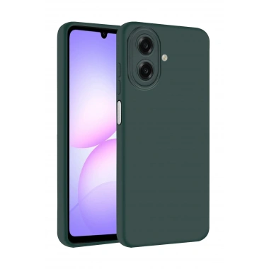 Mey İthalat®  Samsung Galaxy A07 4G First Silikon - Koyu Yeşil