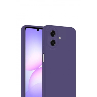 Mey İthalat®  Samsung Galaxy A07 4G First Silikon - Mürdüm