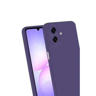 Mey İthalat®  Samsung Galaxy A07 4G First Silikon - Mürdüm