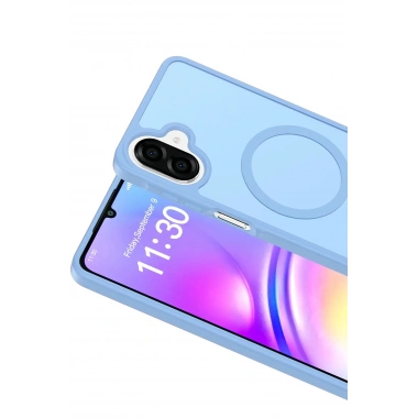 Mey İthalat®  Samsung Galaxy A07 4G Jota Magsafe Kapak - Açık Mavi