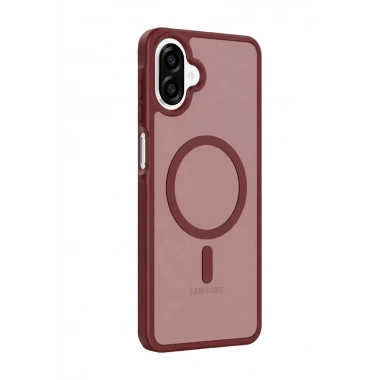Mey İthalat®  Samsung Galaxy A07 4G Jota Magsafe Kapak - Bordo