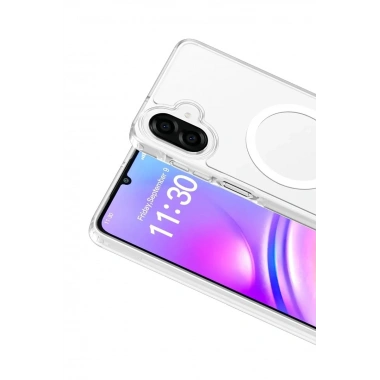 Mey İthalat®  Samsung Galaxy A07 4G Jota Magsafe Kapak - Şeffaf