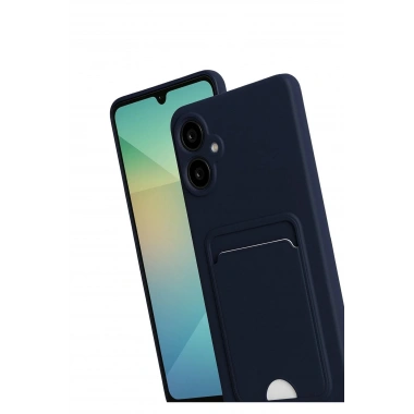 Mey İthalat®  Samsung Galaxy A07 4G Kelvin Kartvizitli Silikon - Lacivert