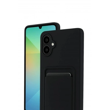 Mey İthalat®  Samsung Galaxy A07 4G Kelvin Kartvizitli Silikon - Siyah