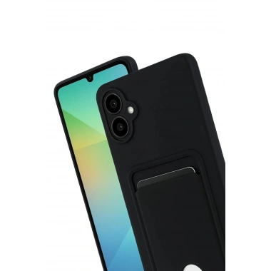 Mey İthalat®  Samsung Galaxy A07 4G Kelvin Kartvizitli Silikon - Siyah