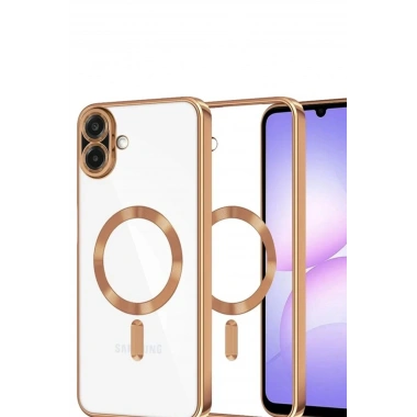 Mey İthalat®  Samsung Galaxy A07 4G Kross Magneticsafe Kapak - Çöl Titanyum