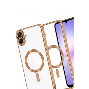 Mey İthalat®  Samsung Galaxy A07 4G Kross Magneticsafe Kapak - Çöl Titanyum