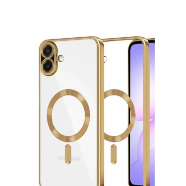 Mey İthalat®  Samsung Galaxy A07 4G Kross Magneticsafe Kapak - Gold
