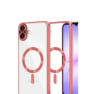 Mey İthalat®  Samsung Galaxy A07 4G Kross Magneticsafe Kapak - Kırmızı