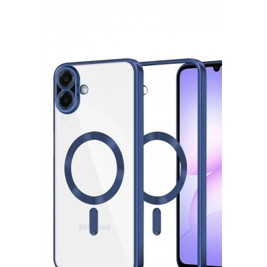 Mey İthalat®  Samsung Galaxy A07 4G Kross Magneticsafe Kapak - Lacivert