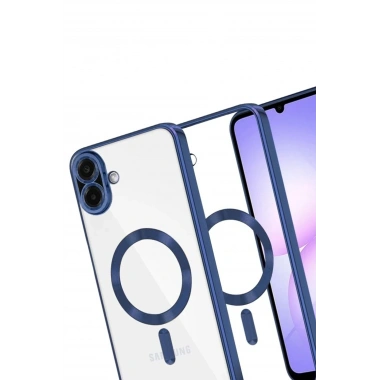 Mey İthalat®  Samsung Galaxy A07 4G Kross Magneticsafe Kapak - Lacivert