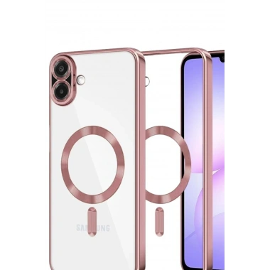 Mey İthalat®  Samsung Galaxy A07 4G Kross Magneticsafe Kapak - Rose