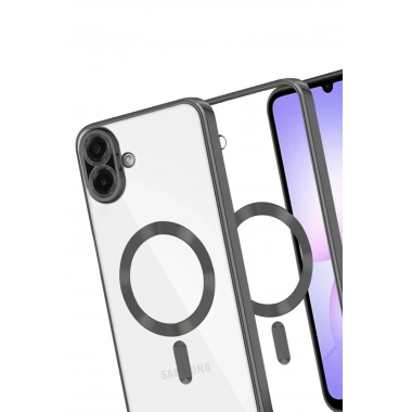 Mey İthalat®  Samsung Galaxy A07 4G Kross Magneticsafe Kapak - Siyah