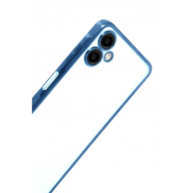 Mey İthalat®  Samsung Galaxy A07 4G  Lensli Silikon - Açık Mavi