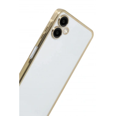 Mey İthalat®  Samsung Galaxy A07 4G  Lensli Silikon - Gold