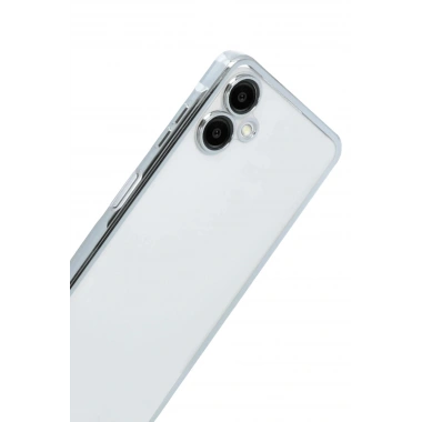 Mey İthalat®  Samsung Galaxy A07 4G  Lensli Silikon - Gümüş