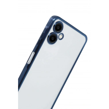 Mey İthalat®  Samsung Galaxy A07 4G  Lensli Silikon - Lacivert