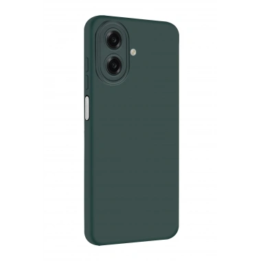 Mey İthalat®  Samsung Galaxy A07 4G Nano içi Kadife Silikon - K.Yeşil