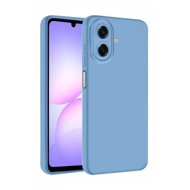 Mey İthalat®  Samsung Galaxy A07 4G Nano içi Kadife Silikon - Mavi