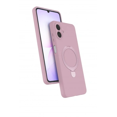 Mey İthalat®  Samsung Galaxy A07 4G Regal Magsafe Standlı Kapak - Açık Pembe