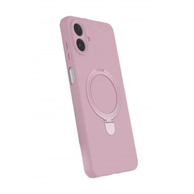 Mey İthalat®  Samsung Galaxy A07 4G Regal Magsafe Standlı Kapak - Açık Pembe