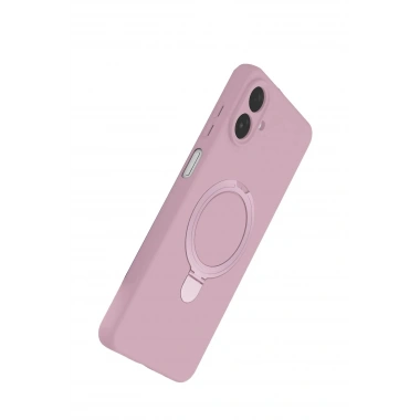 Mey İthalat®  Samsung Galaxy A07 4G Regal Magsafe Standlı Kapak - Açık Pembe