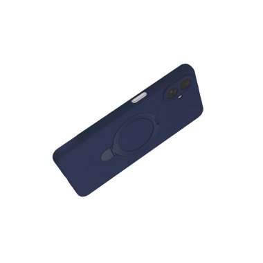 Mey İthalat®  Samsung Galaxy A07 4G Regal Magsafe Standlı Kapak - Lacivert