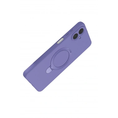 Mey İthalat®  Samsung Galaxy A07 4G Regal Magsafe Standlı Kapak - Lila