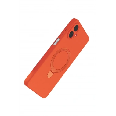 Mey İthalat®  Samsung Galaxy A07 4G Regal Magsafe Standlı Kapak - Turuncu