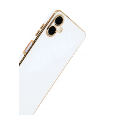 Mey İthalat®  Samsung Galaxy A07 4G Volet Silikon - Beyaz