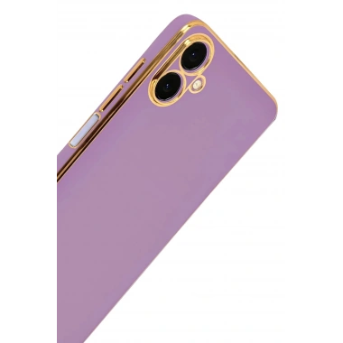 Mey İthalat®  Samsung Galaxy A07 4G Volet Silikon - Mor
