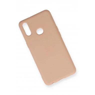 Mey İthalat®  Samsung Galaxy A10S Kılıf Nano içi Kadife Silikon - Pudra