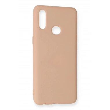 Mey İthalat®  Samsung Galaxy A10S Kılıf Nano içi Kadife Silikon - Pudra