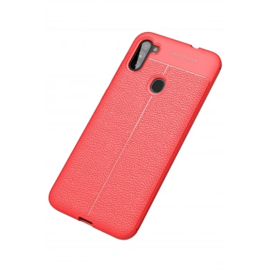 Mey İthalat®  Samsung Galaxy A11 Kılıf Auto Focus Kapak - Kırmızı