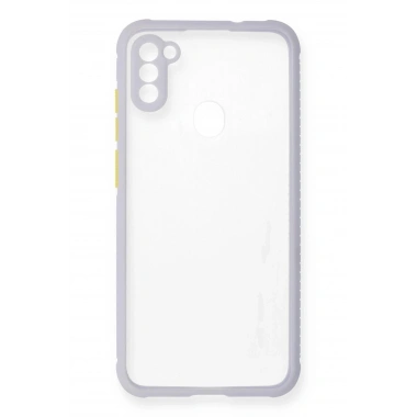 Mey İthalat® Samsung Galaxy A11 Kılıf Miami Şeffaf Silikon - Lila