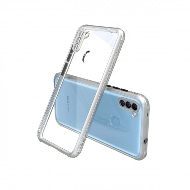 Mey İthalat® Samsung Galaxy A11 Kılıf Miami Şeffaf Silikon - Şeffaf